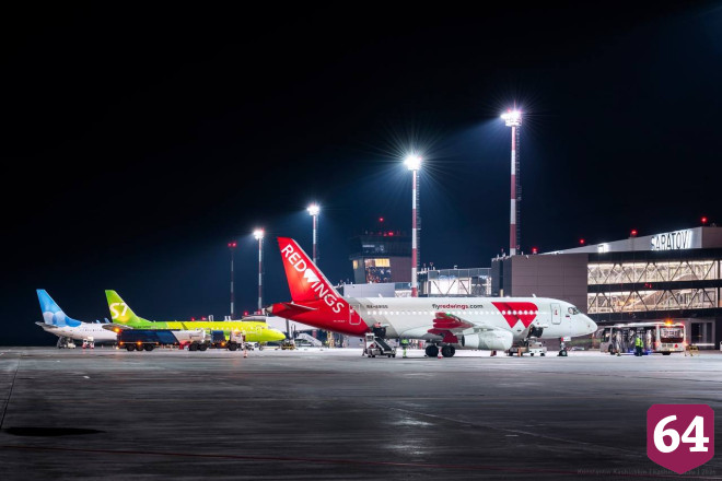 Из саратовского аэропорта «Гагарин» вылетел первый рейс в Батуми